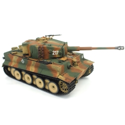Czołg zdalnie sterowany IR/dźwięk 1:24 German Tiger 1 Mid Painted Camo RTR 2.4Ghz - Heng Long 3841-11-M-C
